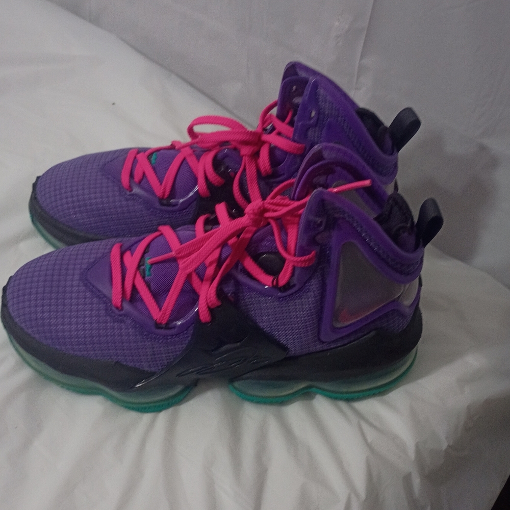 Nike Lebron XIX 19 "DJ Bron" Basketball Shoes CZ0203 500 Wild Berry Size 7.5 Men